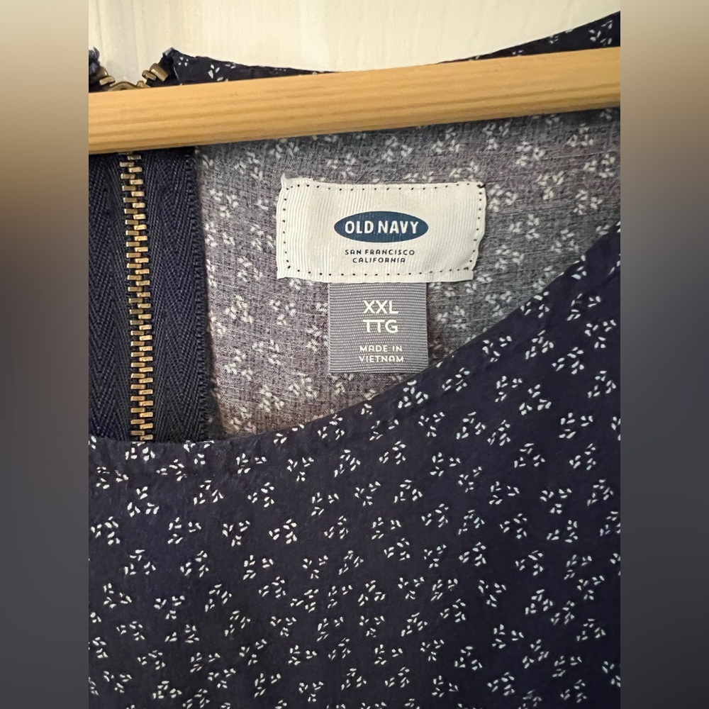 Old Navy Blue Patterned Dress - Picture 7 of 10